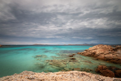 Scenic view of sea against sky