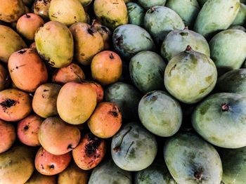 Full frame shot of fruits for sale at market stall