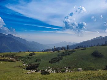 Scenic view of landscape against sky