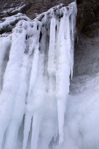 Frozen waterfall