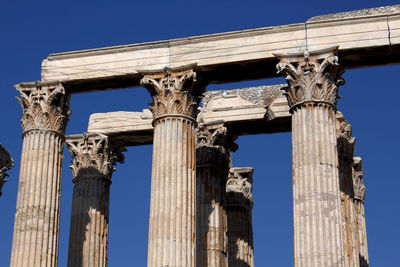 Low angle view of old ruins