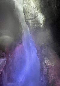 Scenic view of waterfall