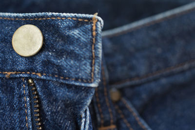 Close-up of jeans