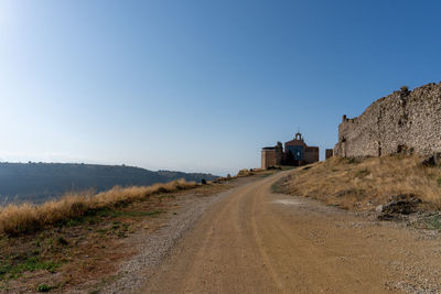 Moya castle in cuenca, spain