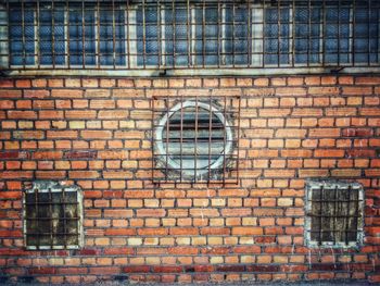 Brick wall with windows