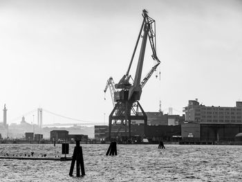 Crane in the port of gothenburg