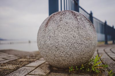 Close-up of stones on beach