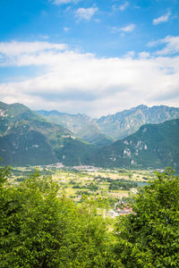 Panoramic natural landscapes.  bagolino, gaver locality, valle sabbia, lombardy region in italy. 