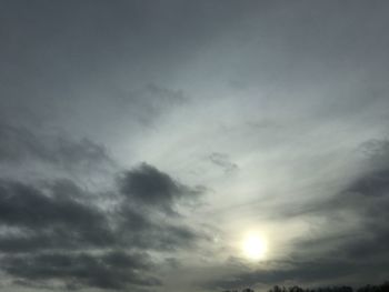 Low angle view of storm clouds in sky