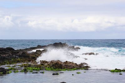 Scenic view of sea against sky