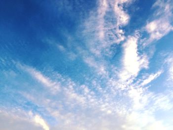 Low angle view of cloudy sky