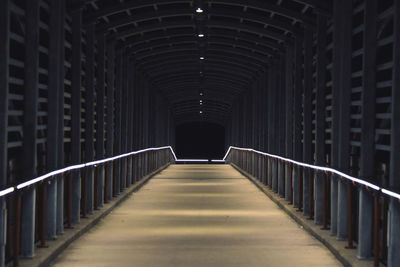 Walking in an over pass bridge 