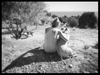 People standing on field