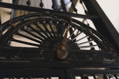 Low angle view of spiral staircase