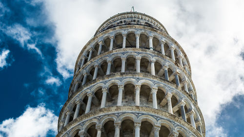 Low angle view of historical building against sky