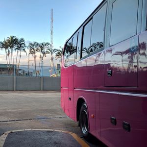 Vintage car against sky