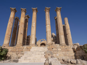 Low angle view of old ruins