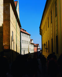 Low angle view of buildings in city