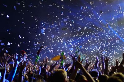Crowd at music concert