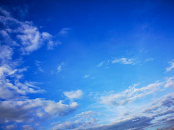 Low angle view of clouds in sky