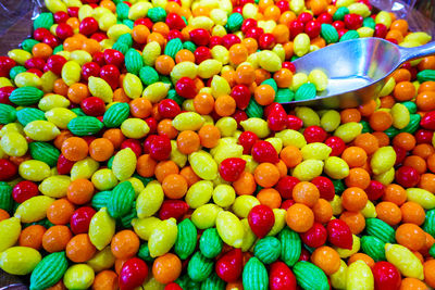 Full frame shot of multi colored candies