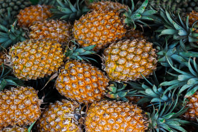 High angle view of fruits in market