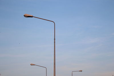 Low angle view of street light