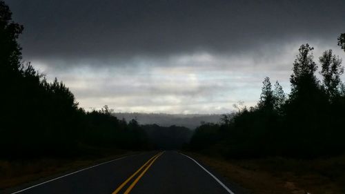 Road passing through landscape