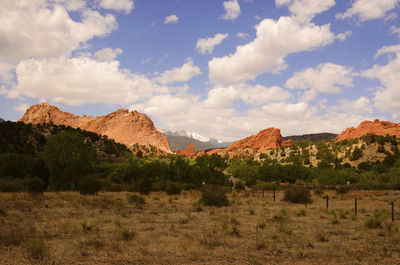 Scenic view of landscape against sky