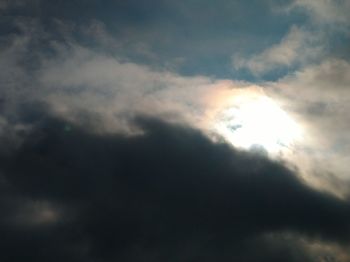 Low angle view of clouds in sky