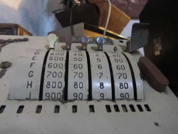 Close-up of computer keyboard