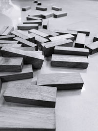 Close-up of books on table