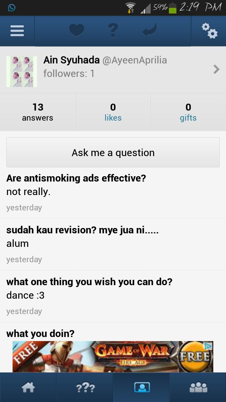 Ask me anything