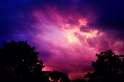 Low angle view of cloudy sky