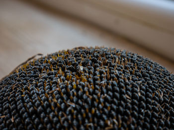 High angle view of black coffee on table