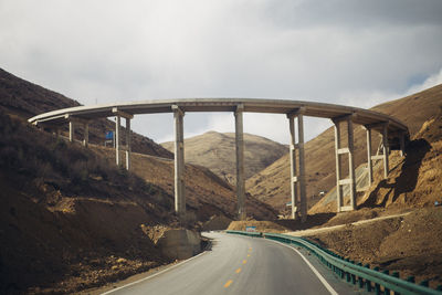 Highway against sky