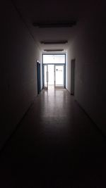 Empty corridor of building