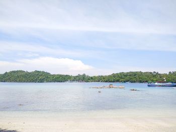 Scenic view of sea against sky