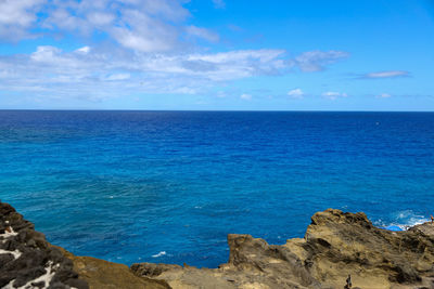 Scenic view of sea against sky