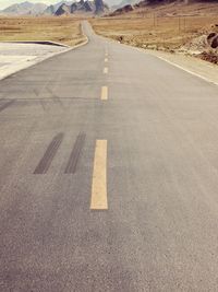 View of road marking