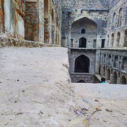 Low angle view of old building