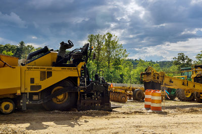 View of construction site against sky