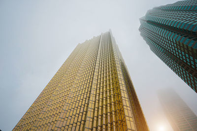 Low angle view of buildings against sky