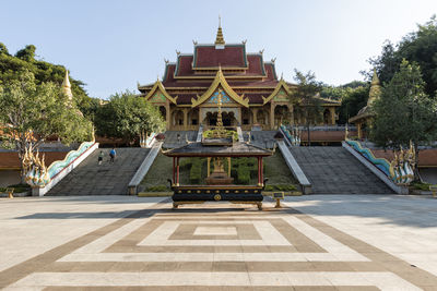 View of temple building