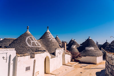 Historic building against clear blue sky