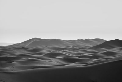 Scenic view of desert against sky