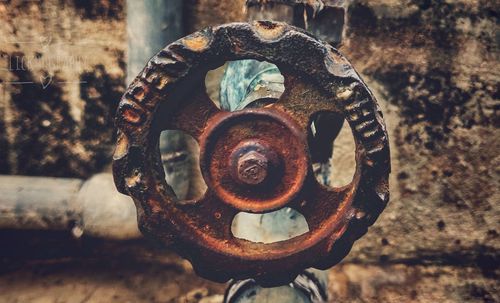 Close-up of rusty metal