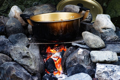 Close-up of firewood