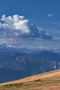 Scenic view of mountain against sky