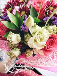 Close-up of rose bouquet